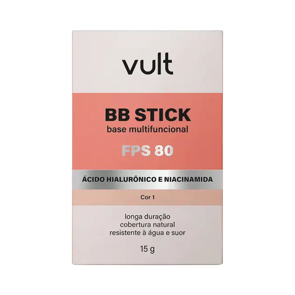 Base Vult BB Stick em aplicação mostrando textura e cor